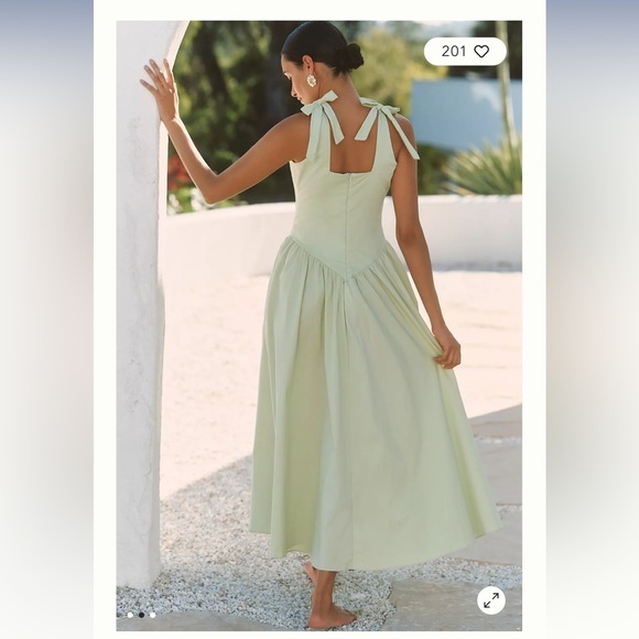 Anthropologie Peixoto Harlow Sleeveless Drop-Waist Maxi Dress Mint Green - Picture 3 of 15